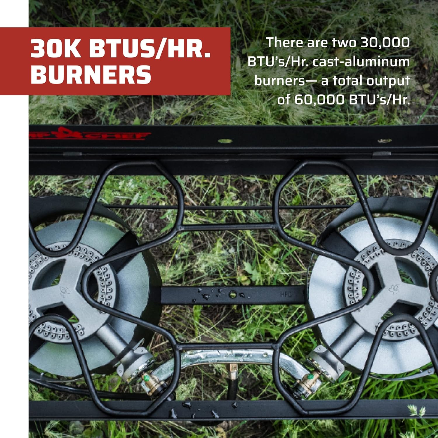 EX60LW Explorer 2 Burner Outdoor Camping Modular Cooking Stove - Image 5