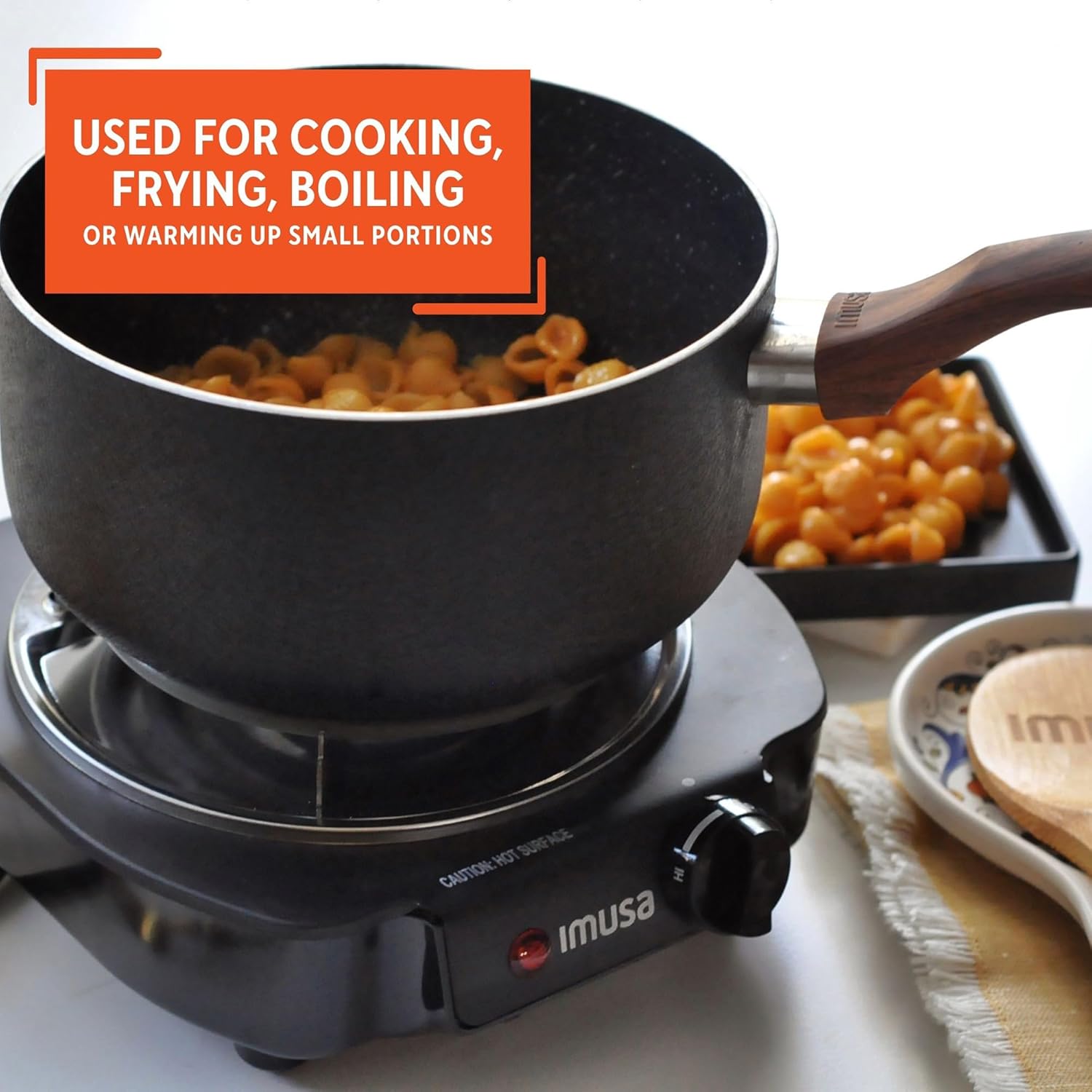 IMUSA USA GAU-80305 Electric Single Burner 1100-Watts, Black - Image 7